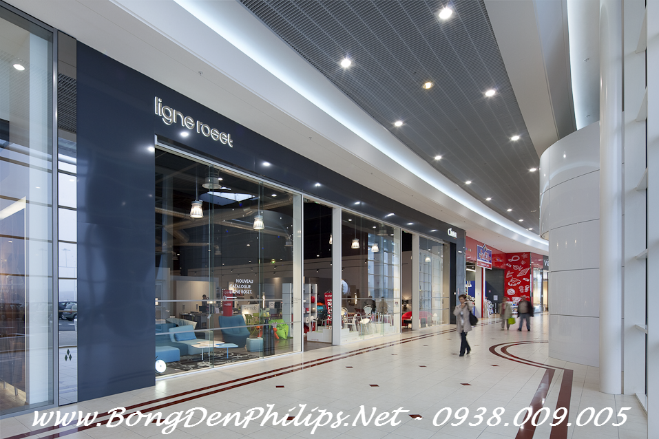 Bóng đèn cao áp philips Master tăng sự sang trọng trong trung tâm mua sắm