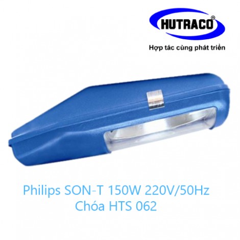 Bộ đèn đường cao áp Philips SON-T 150W 220V-50Hz (đồng bộ ruột Philips, chóa HTS062)