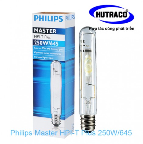 Bóng đèn cao áp Metal Halide Philips Master HPI-T 250W/645 dạng thẳng BU E40