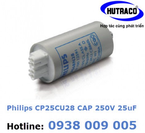 Tụ đèn cao áp Philips CP25CU28 CAP 250V 25uF